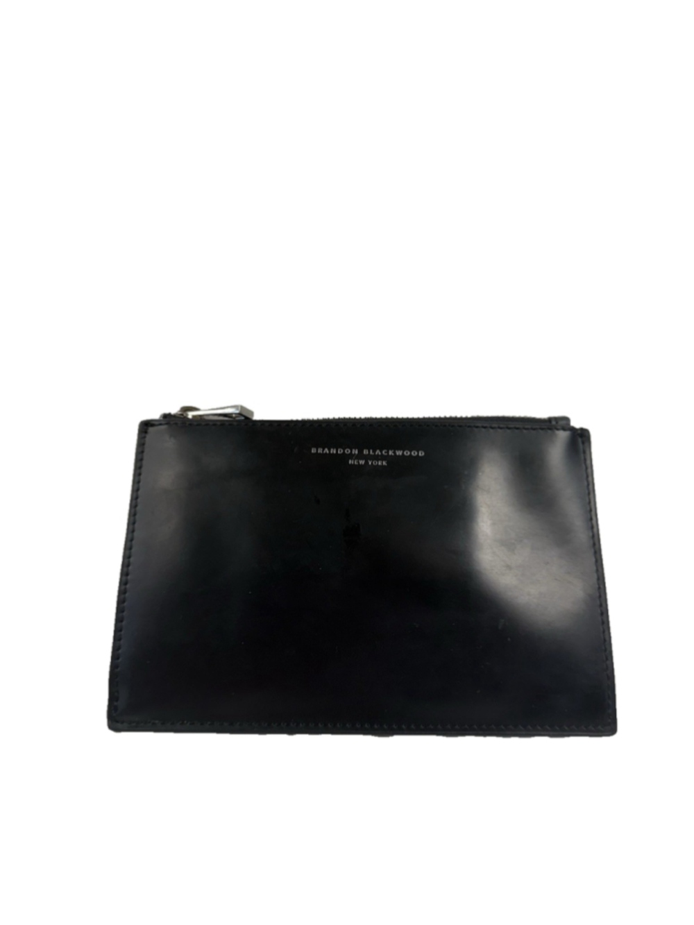 Brandon Blackwood Leather Card Wallet Pouch with Keyring RARE